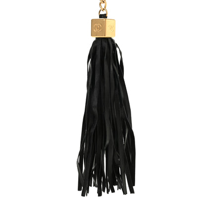 Chanel Velvet Sequin Beaded Tassel Clutch Black 9 of 9