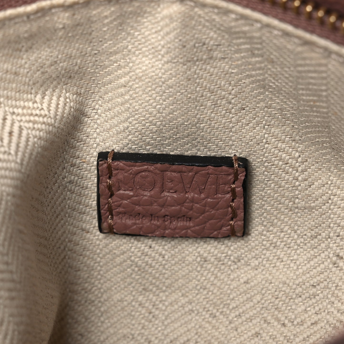 Grained Calfskin Mini Puzzle Bag Dark Blush