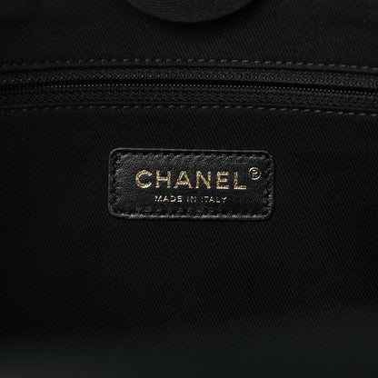Chanel Mixed Fibers Calfskin Small Deauville Tote Black 8 of 13