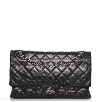 Chanel Metallic Aged Calfskin 2.55 Reissue 226 Flap Black 1 of 11