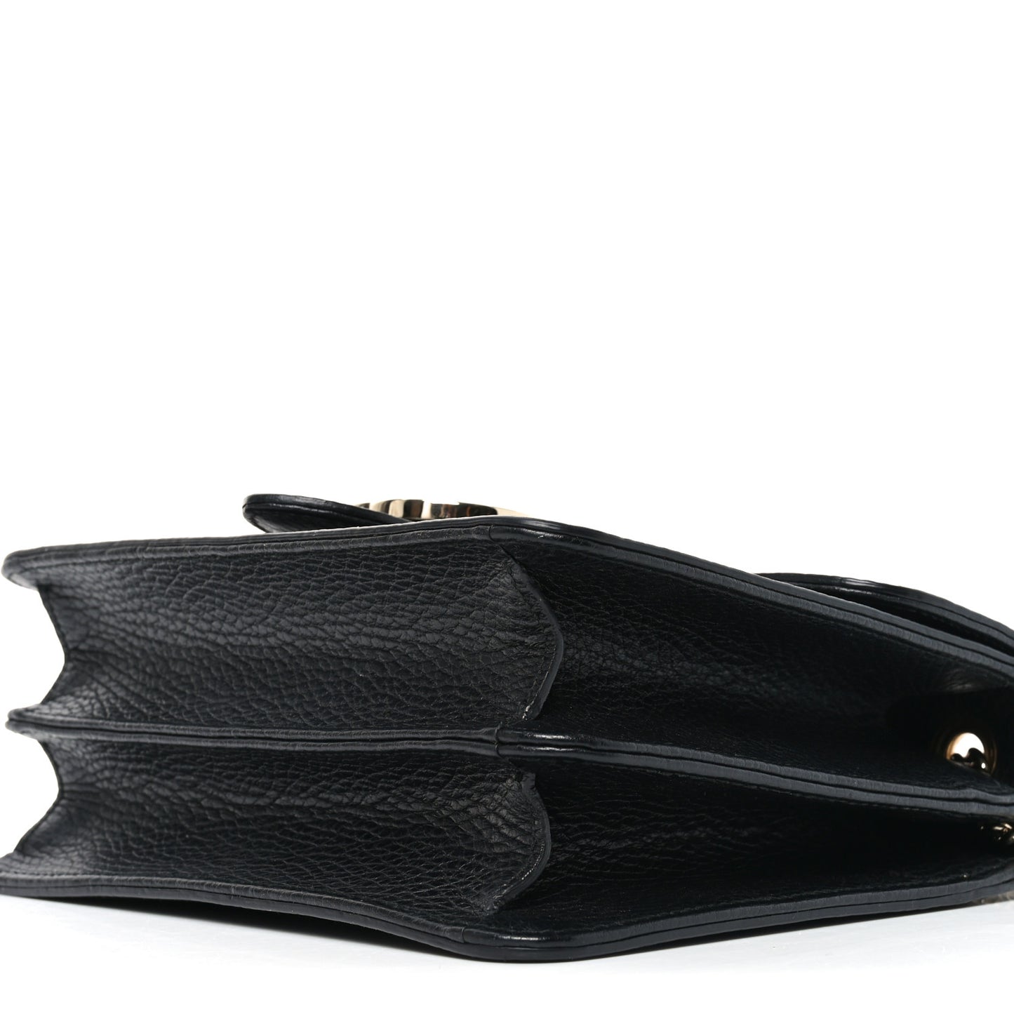 Dollar Calfskin Small Interlocking G Shoulder Bag Black