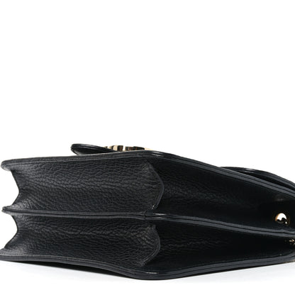Gucci Dollar Calfskin Small Interlocking G Shoulder Bag Black 10 of 10