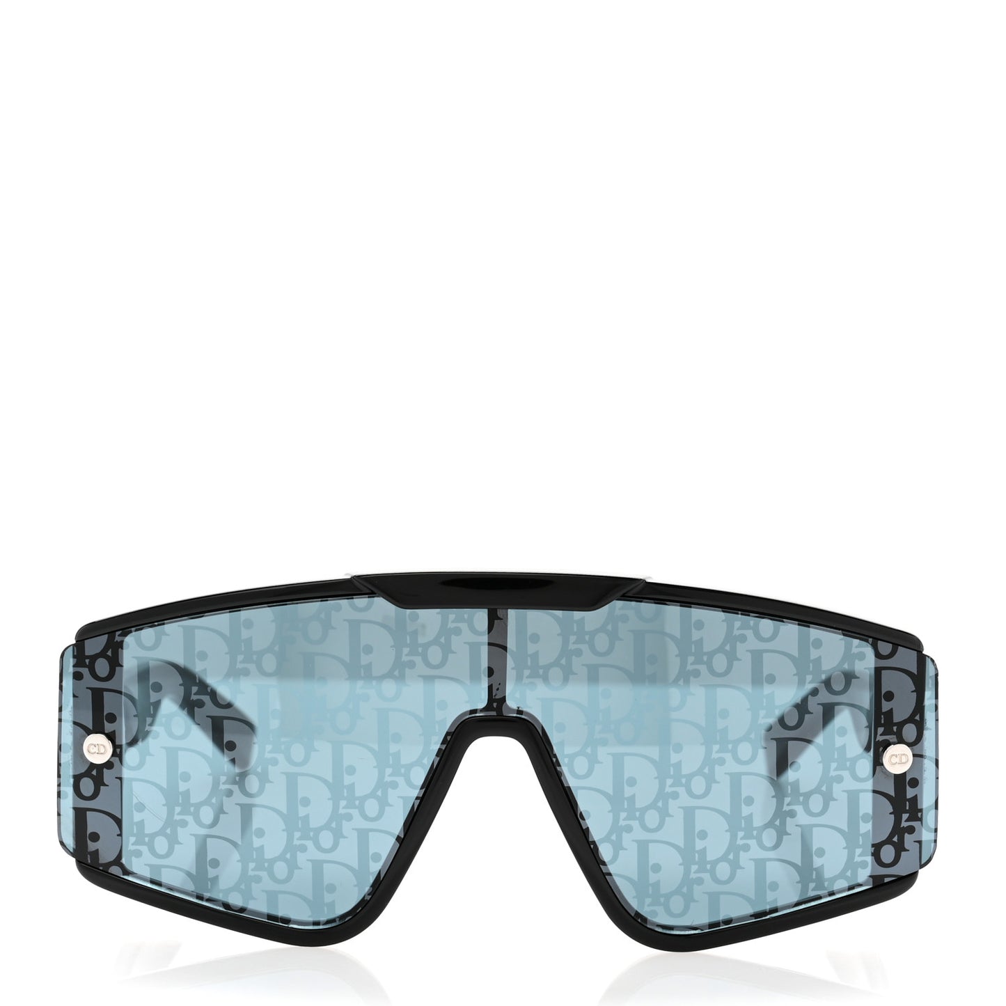 Acetate Diorxtrem MU Oblique Mask Sunglasses Black