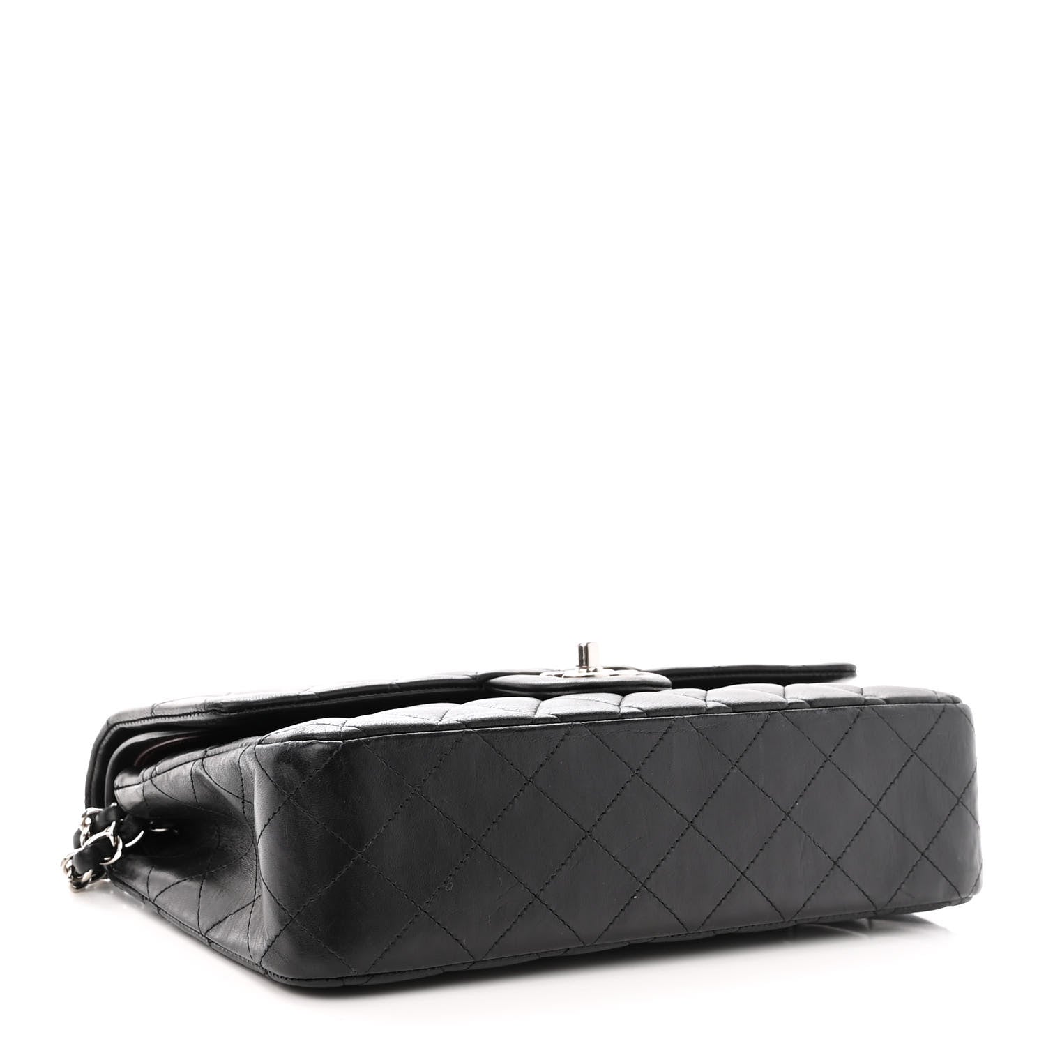 Chanel Lambskin Quilted Medium Double Flap Black 4 of 20