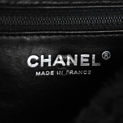 Chanel Shearling Lambskin Pearl Flap Black 7 of 8