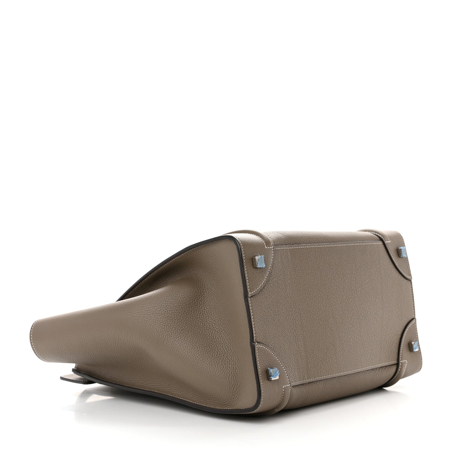 Drummed Calfskin Mini Luggage Souris