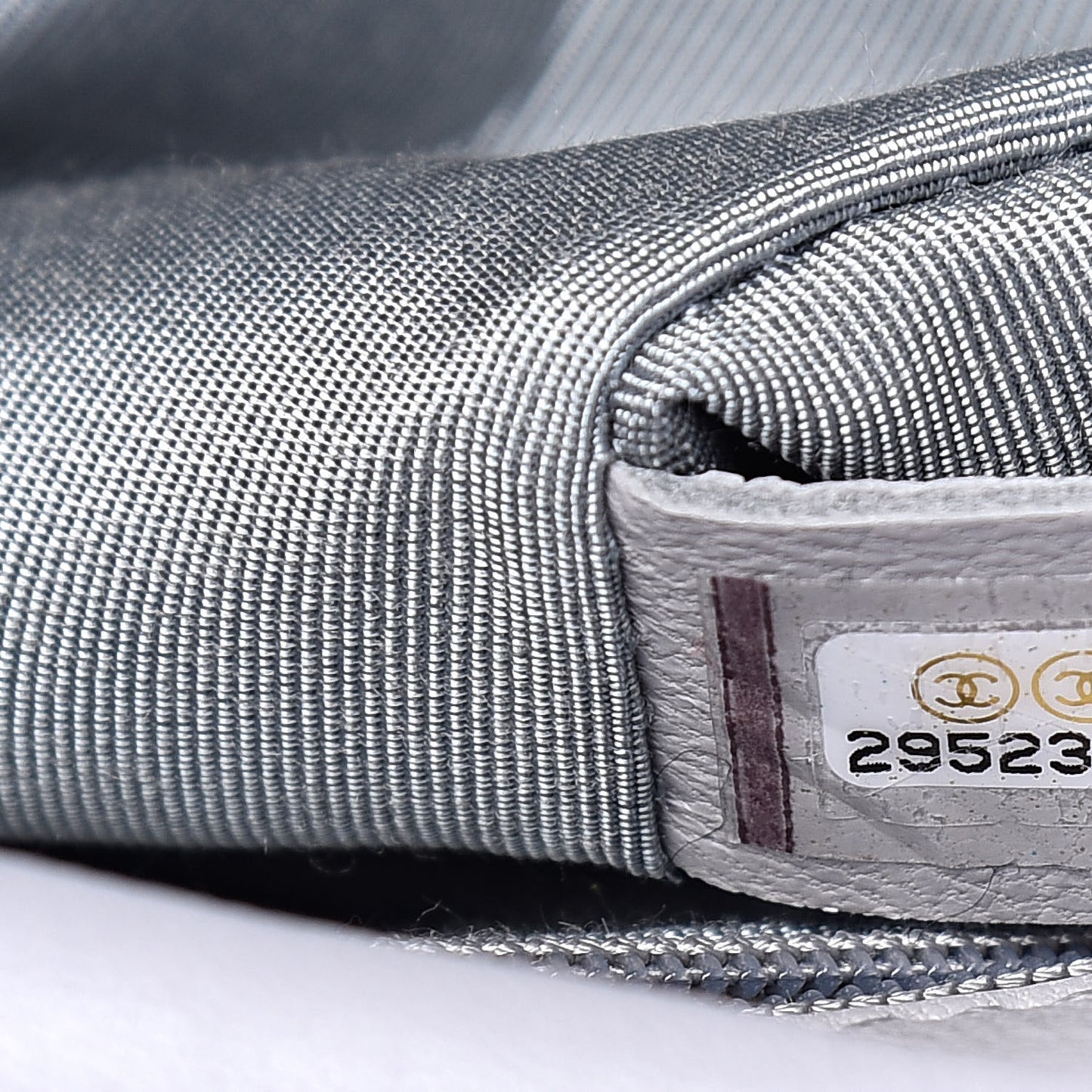 Goatskin Quilted Medium 19 Flap Grey