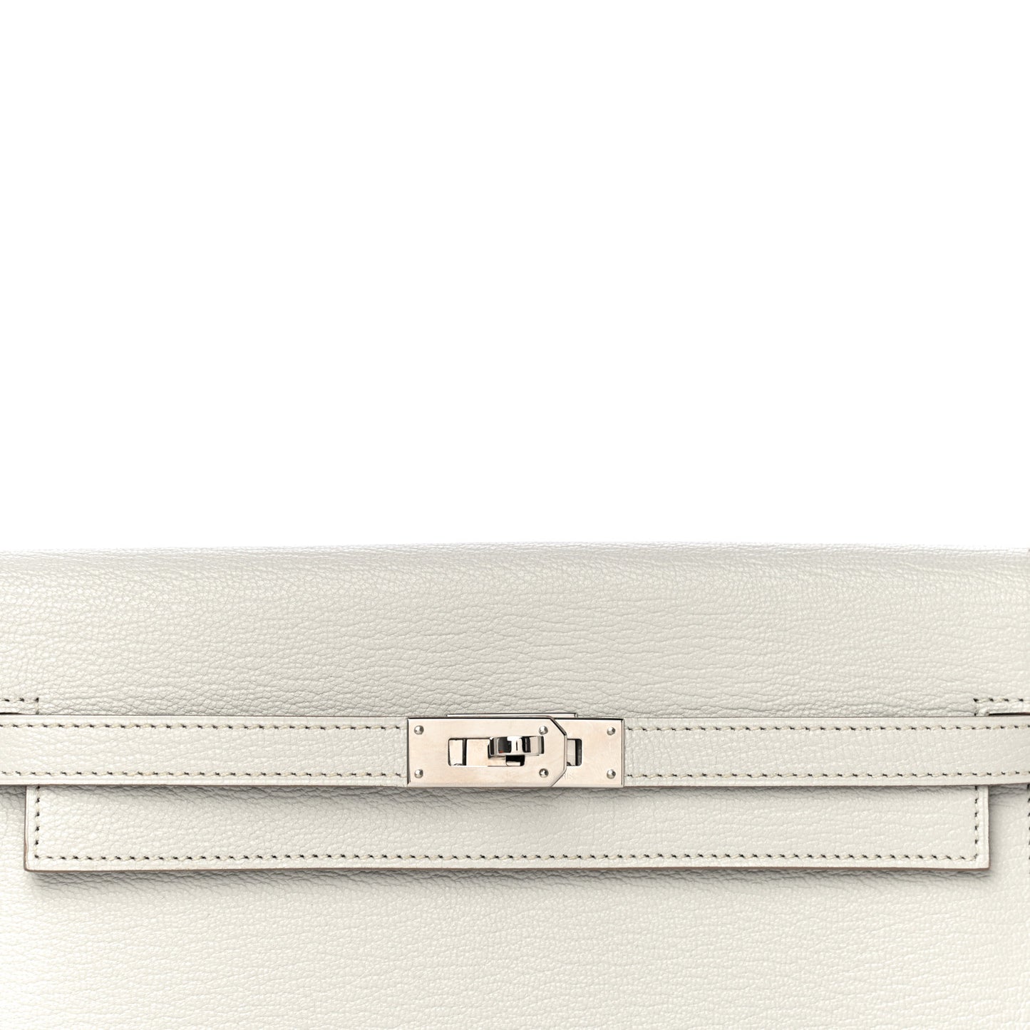 Chevre Mysore Kelly Longue Wallet Gris Perle