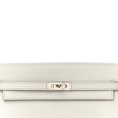Hermes Chevre Mysore Kelly Longue Wallet Gris Perle 7 of 16