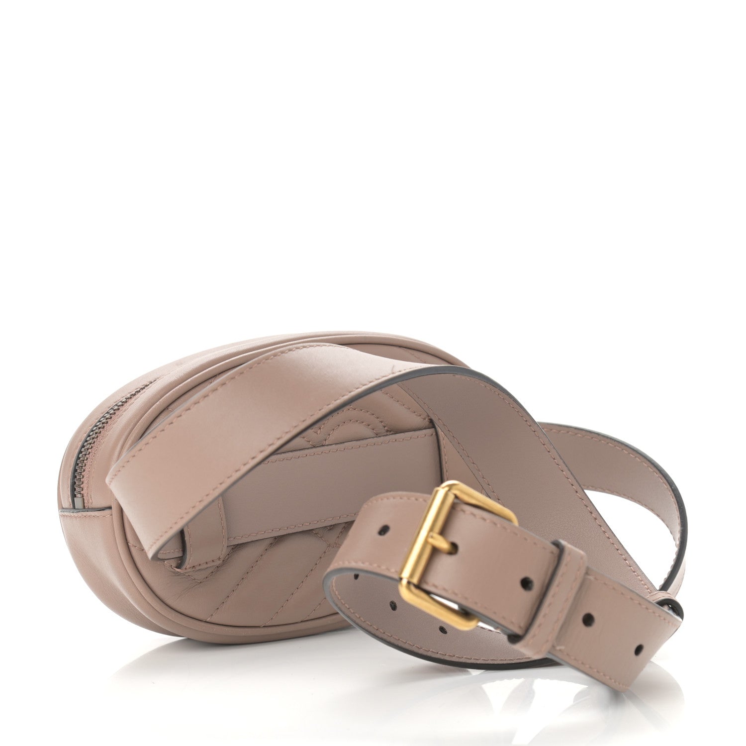 Gucci Calfskin Matelasse GG Marmont Belt Bag 95 38 Porcelain Rose 3 of 10
