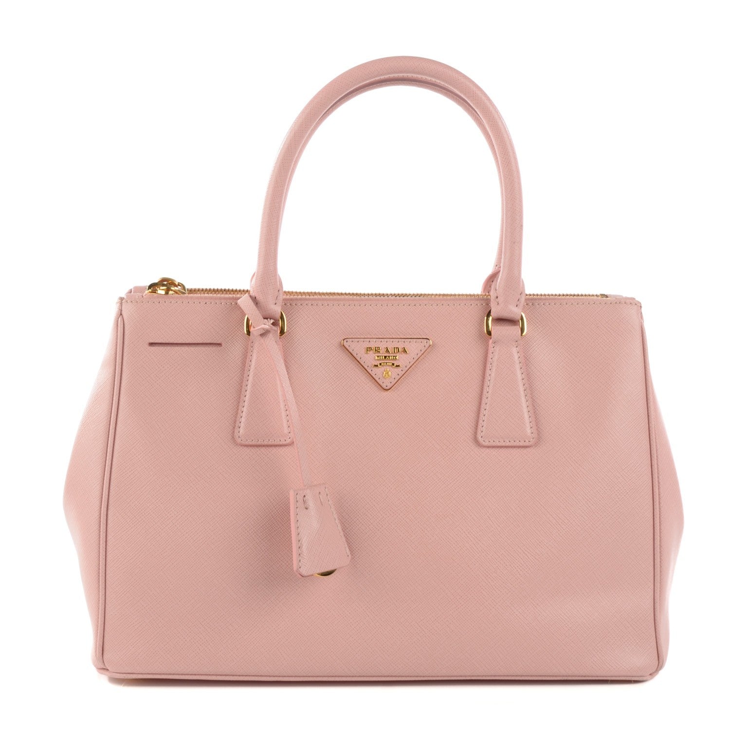 Prada Saffiano Small Galleria Double Zip Tote Orchidea 1 of 12