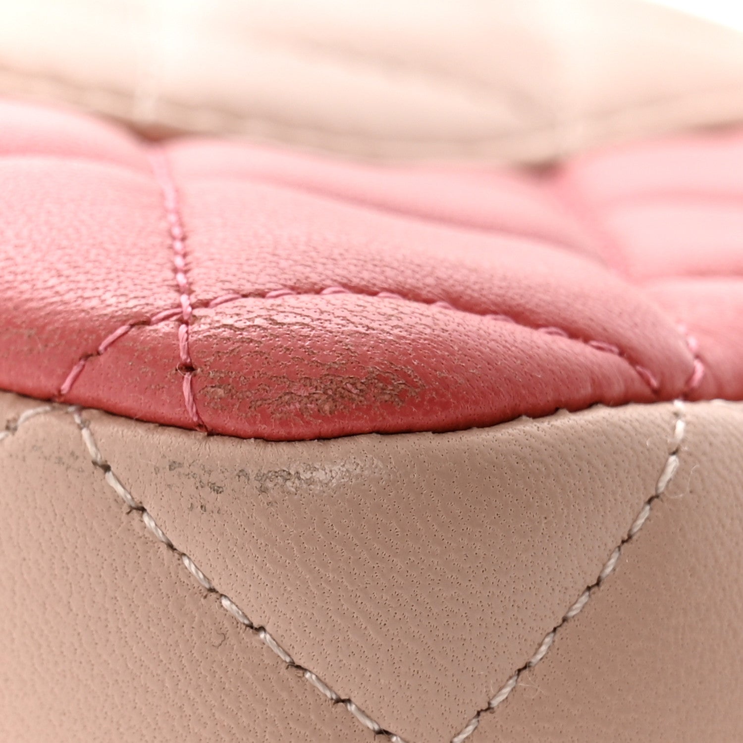 Chanel Lambskin Quilted Tri-Color Medium Valentine Charms Single Flap Pink 15 of 15