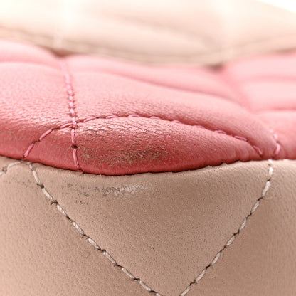 Chanel Lambskin Quilted Tri-Color Medium Valentine Charms Single Flap Pink 15 of 15