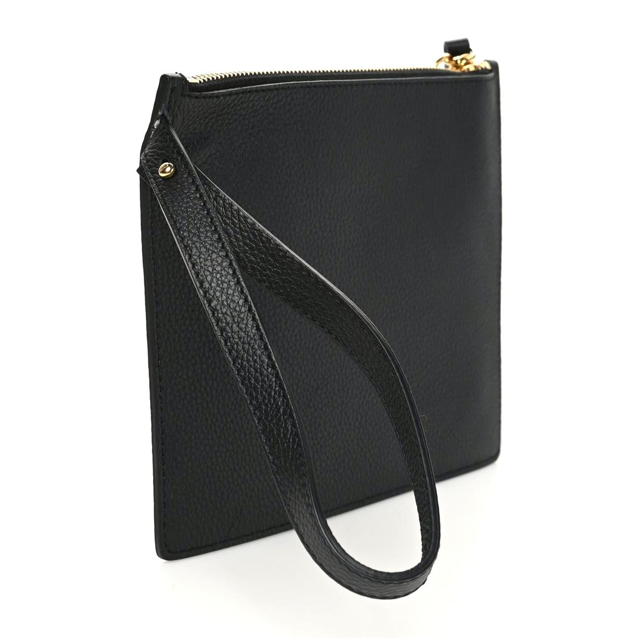 Alexander McQueen Calfskin Skull Wristlet Pouch Black 3 of 7