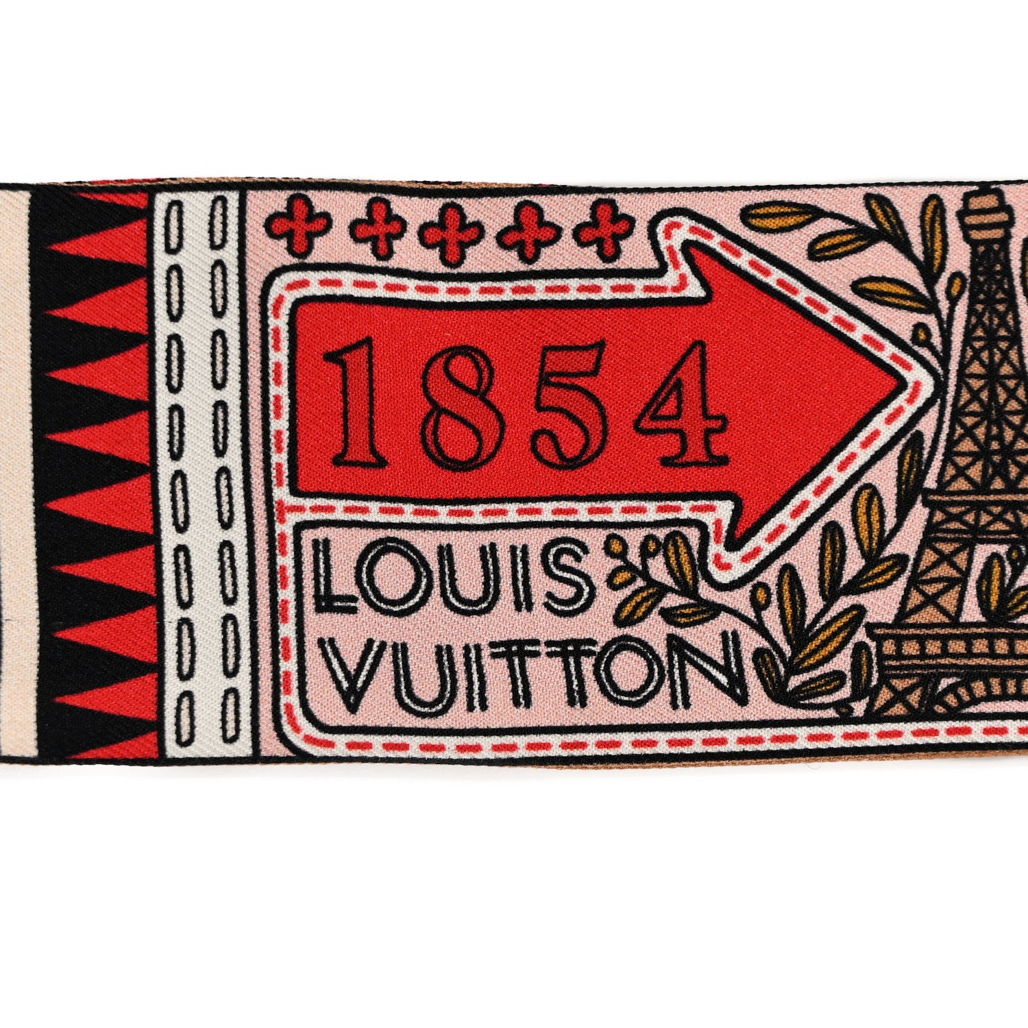 Louis Vuitton Silk Jeu De Louis BB Bandeau Beige 2 of 3