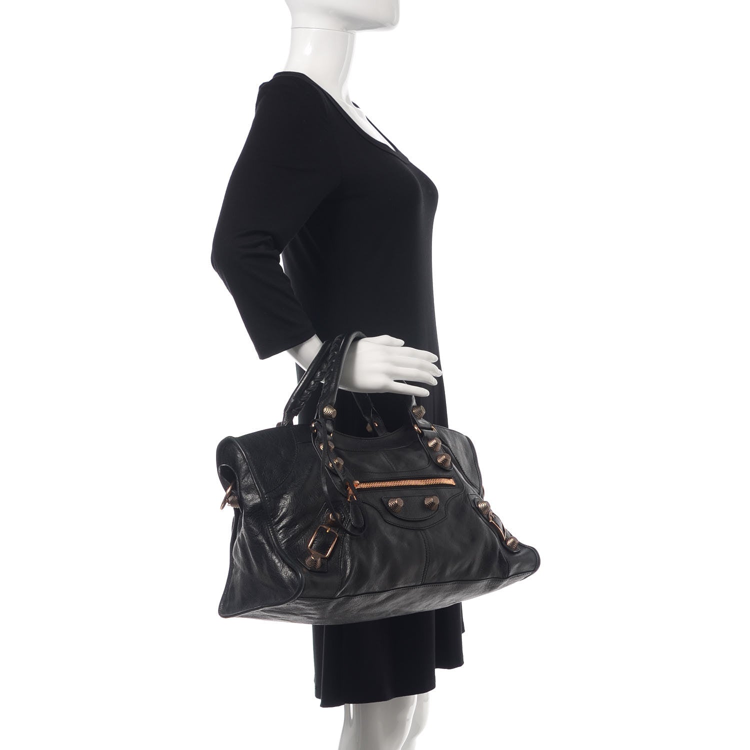 Balenciaga Agneau Giant 21 Rose Gold Hardware Part Time Black 2 of 10