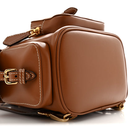 Miu Miu Soft Calfskin Medium Backpack Cognac 8 of 10