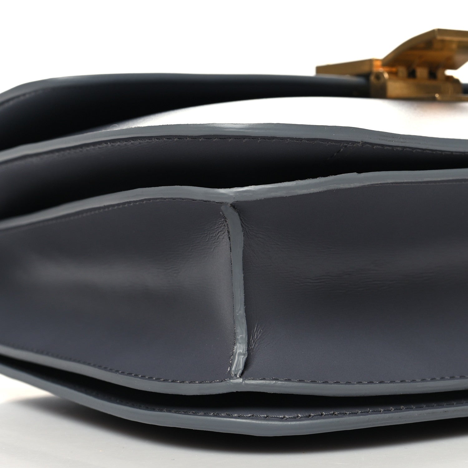 Celine Box Calfskin Medium Classic Box Flap Bag Light Charcoal 9 of 10