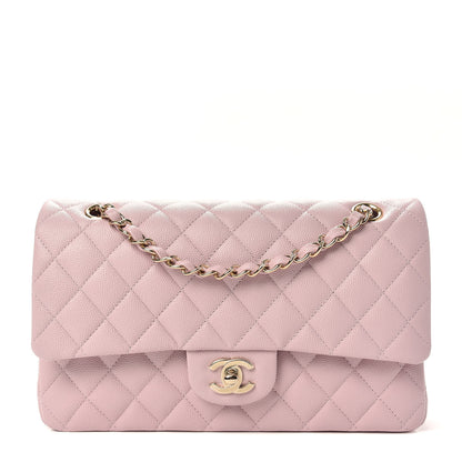 Chanel Caviar Quilted Medium Double Flap Light Pink 1 of 10