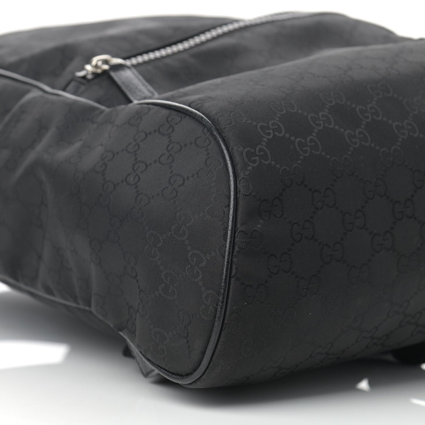 Nylon Monogram Slim Backpack Black