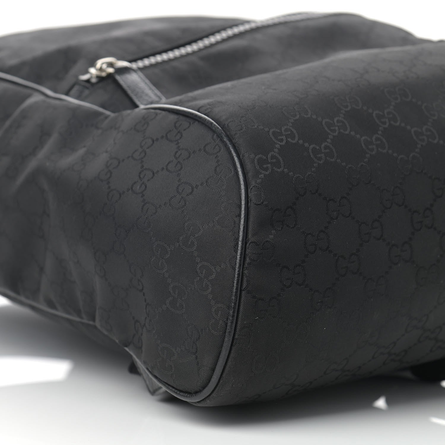 Gucci Nylon Monogram Slim Backpack Black 9 of 11