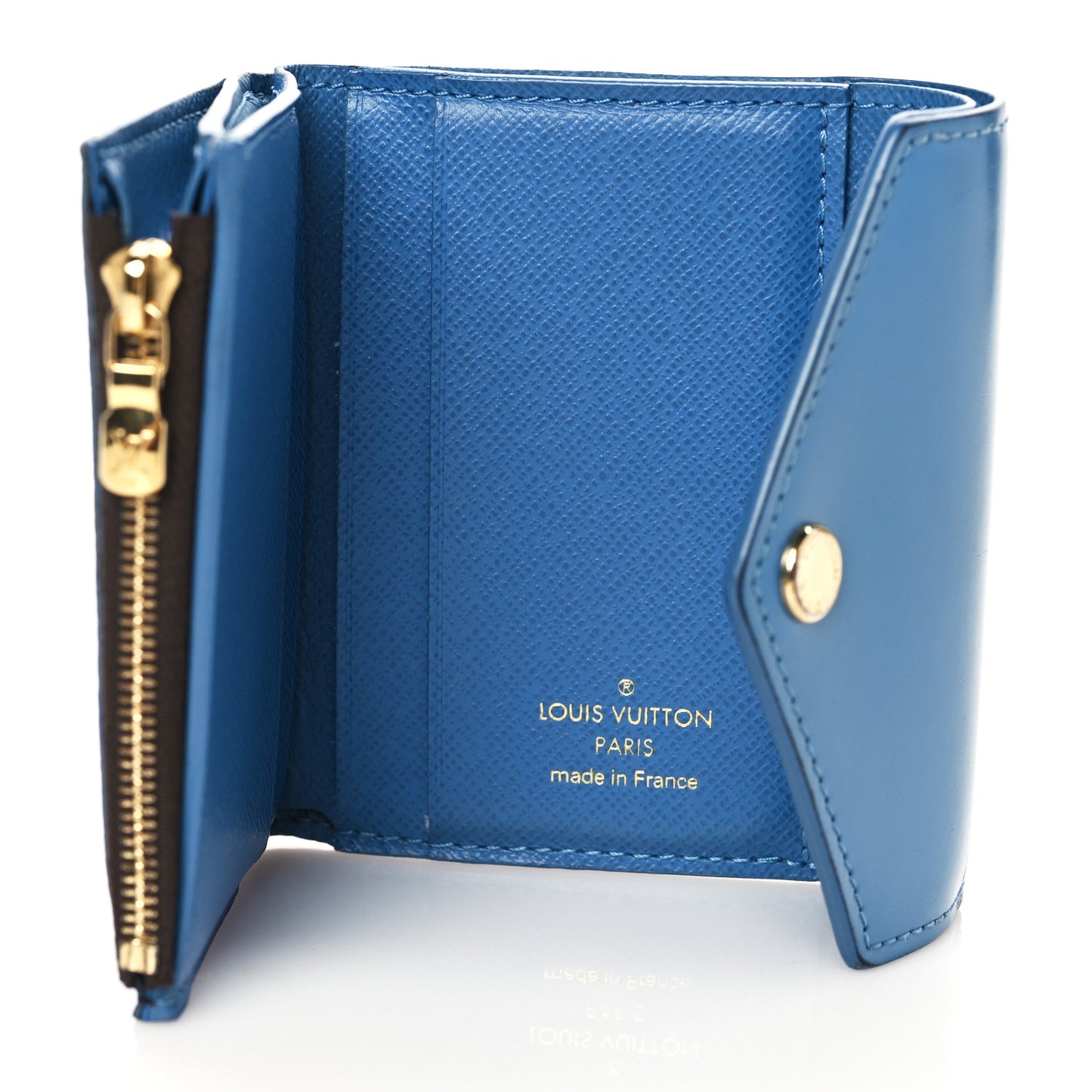Monogram Zoe Wallet Blue Jean