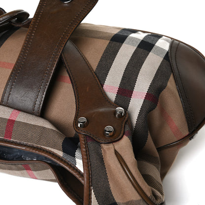 Burberry House Check Brook Hobo Brown 14 of 22