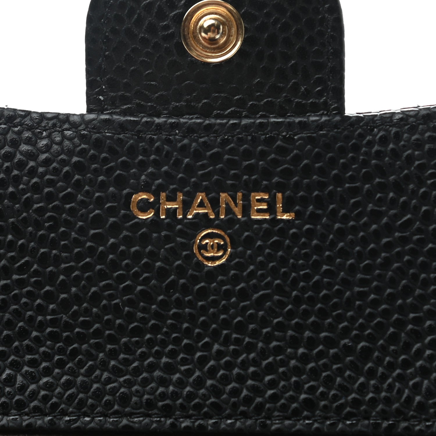 Chanel Caviar Quilted Compact Flap Wallet Black 7 of 9