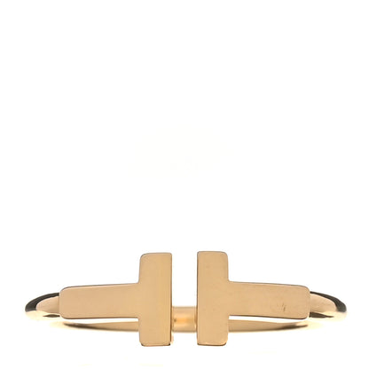 Tiffany 18K Yellow Gold T Wire Ring 51 5.75 1 of 5