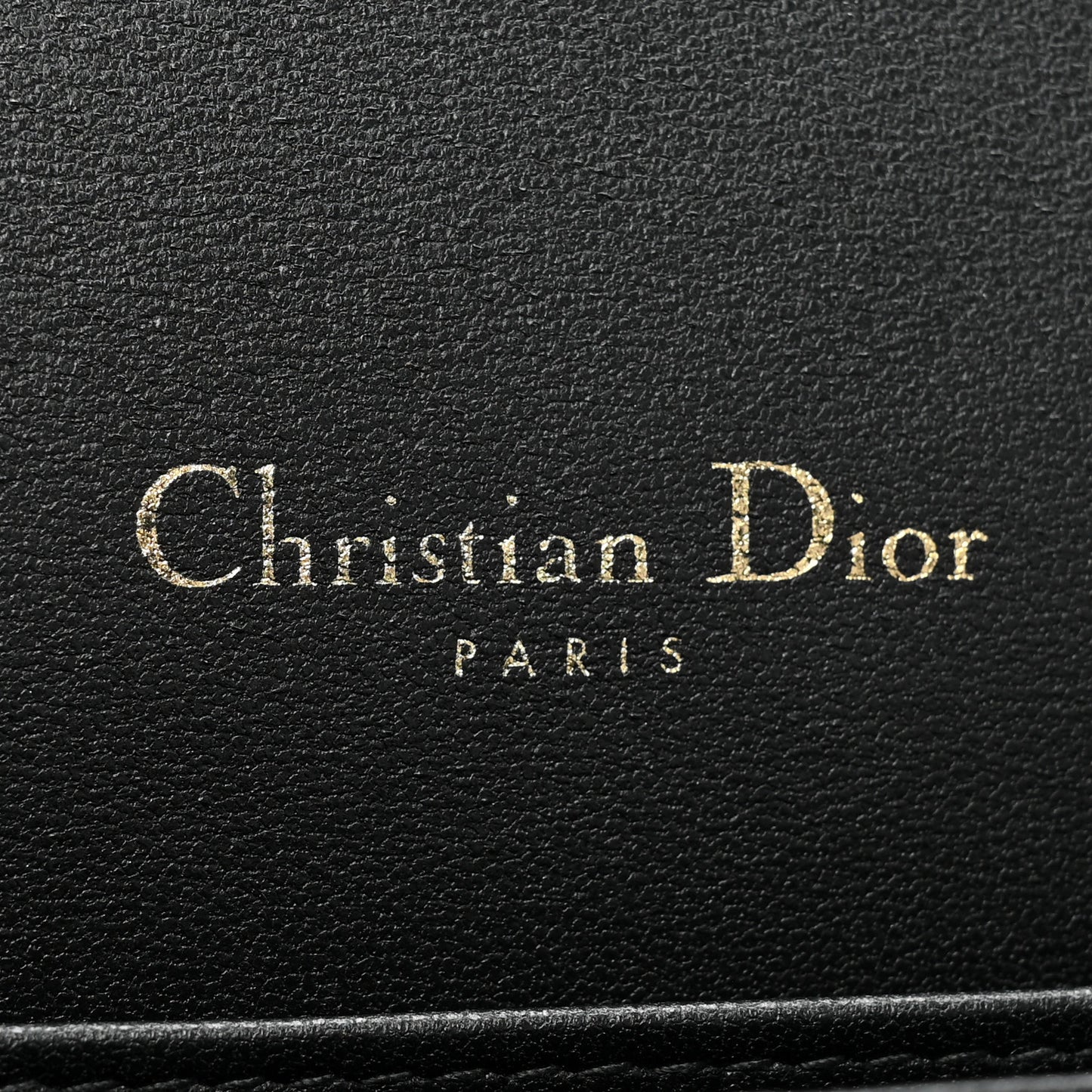 Lambskin Cannage Lady Dior Pouch Black