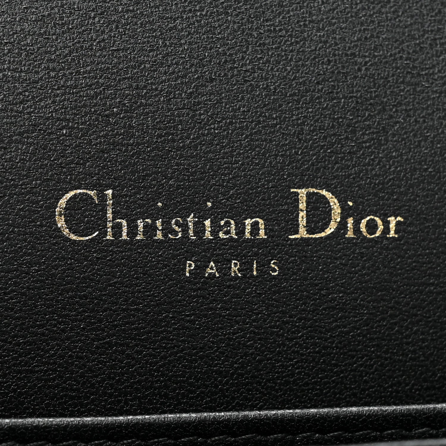 Christian Dior Lambskin Cannage Lady Dior Pouch Black 9 of 11