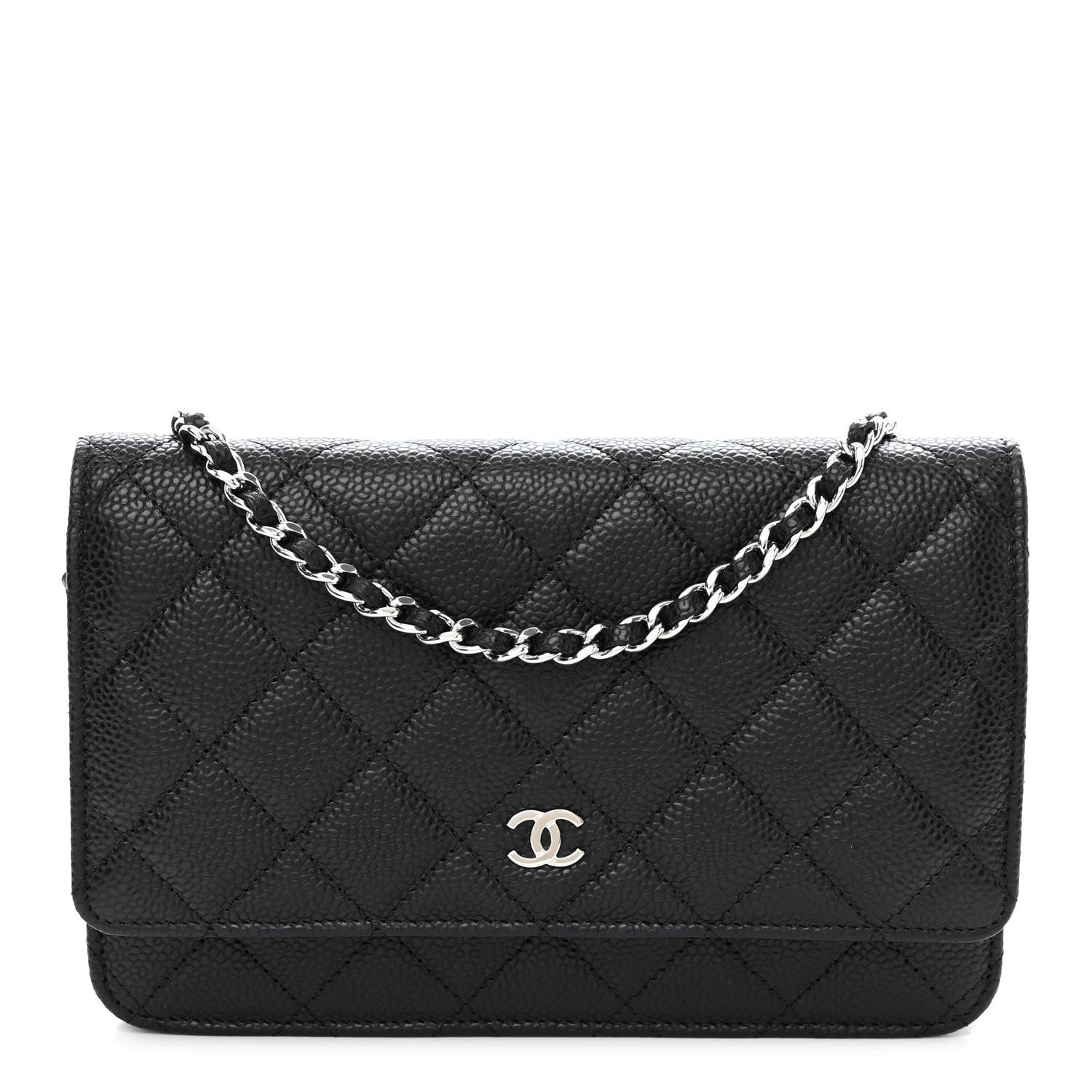 Chanel Caviar Quilted Wallet on Chain WOC Black 1 of 10