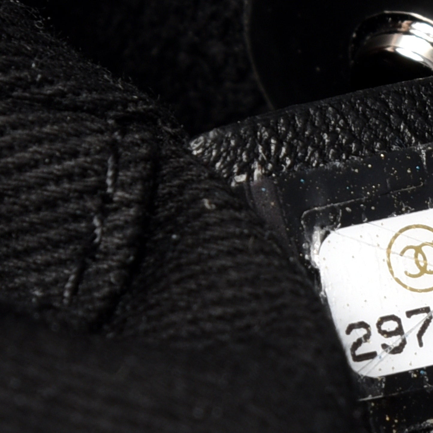 Canvas Pearl Medium Deauville Tote Black