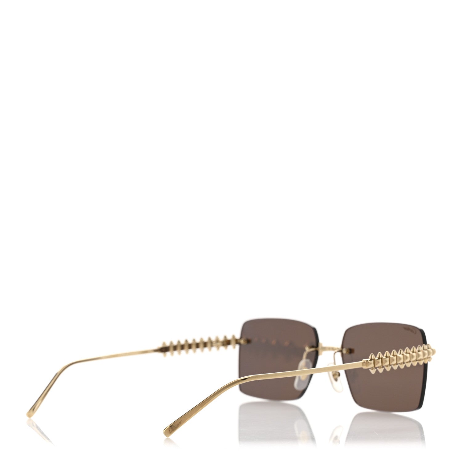 Cartier Clash De Cartier Sunglasses Smoke Gold 4 of 8