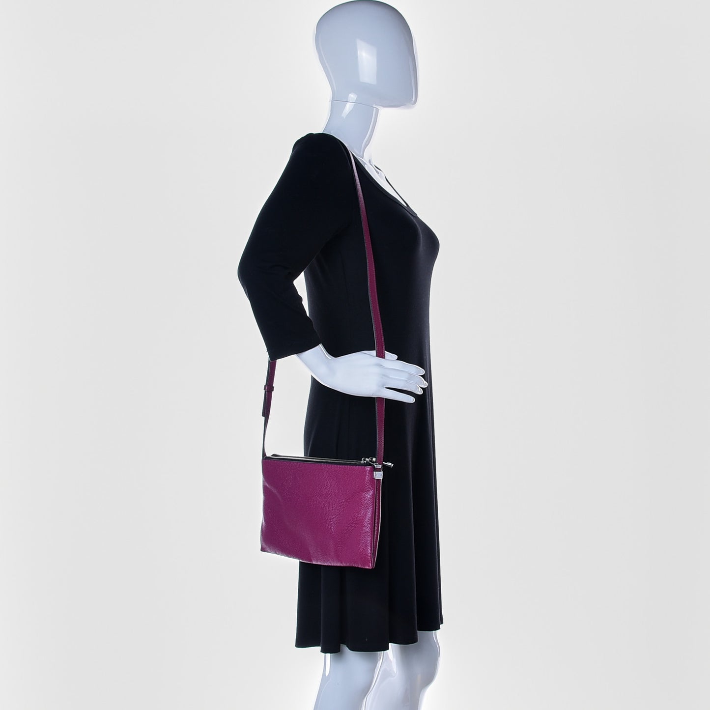 Calfskin Crossbody Burgundy