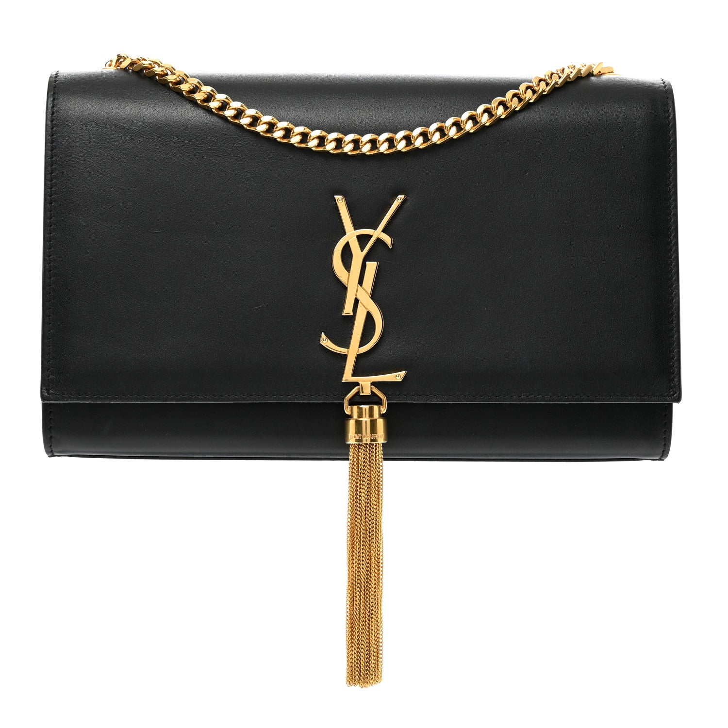 Saint Laurent Smooth Calfskin Medium Classic Monogram Kate Tassel Satchel Black 1 of 9