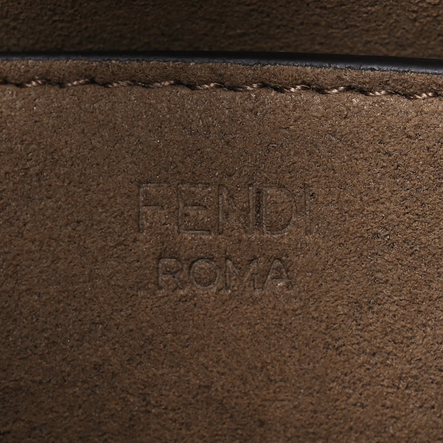 Fendi Vitello King Plexiglass Logo Embossed Small Fendi Sunshine Shopper Tote Cuoio 6 of 11