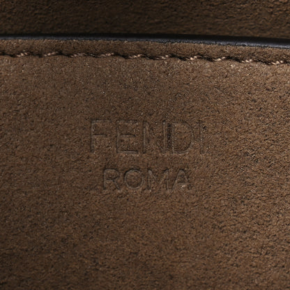 Fendi Vitello King Plexiglass Logo Embossed Small Fendi Sunshine Shopper Tote Cuoio 6 of 11