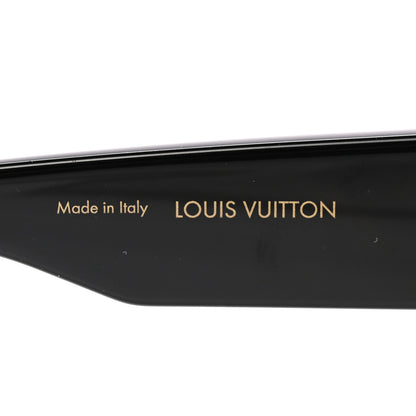 Louis Vuitton Acetate Swarovski Crystal Cyclone Sunglasses Z1578E Black 5 of 7