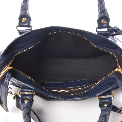 Balenciaga Agneau Giant 12 Gold Hardware Mini City Bleu Obscur 5 of 19