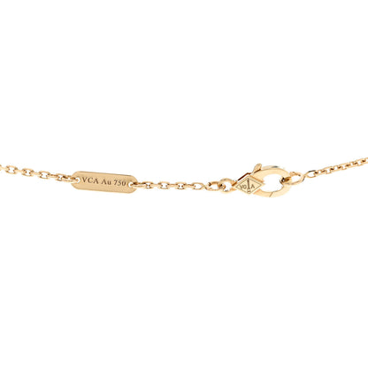 Van Cleef & Arpels VAN CLEEF & ARPELS 18K Yellow Gold Black Onyx Vintage Alhambra Pendant Necklace 4 of 5