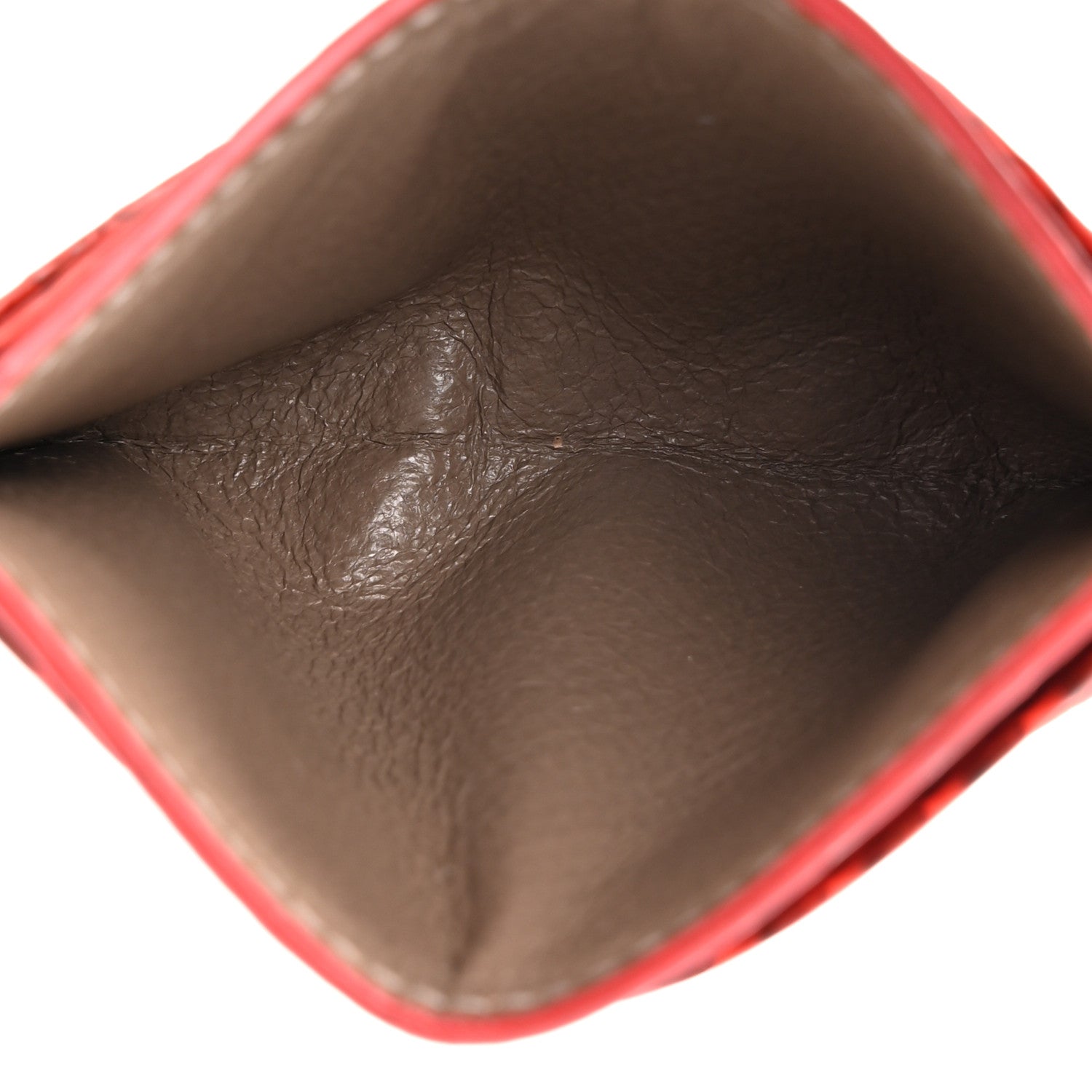 Bottega Veneta Ayers Intrecciato Card Holder Red 5 of 9