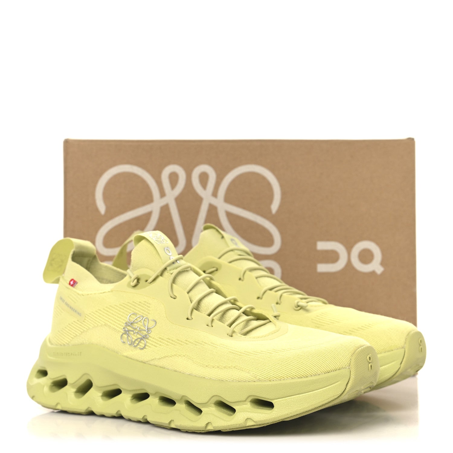 Loewe X ON Canvas Mesh Womens Cloudtilt Sneakers 38 Lime Green 8 of 8