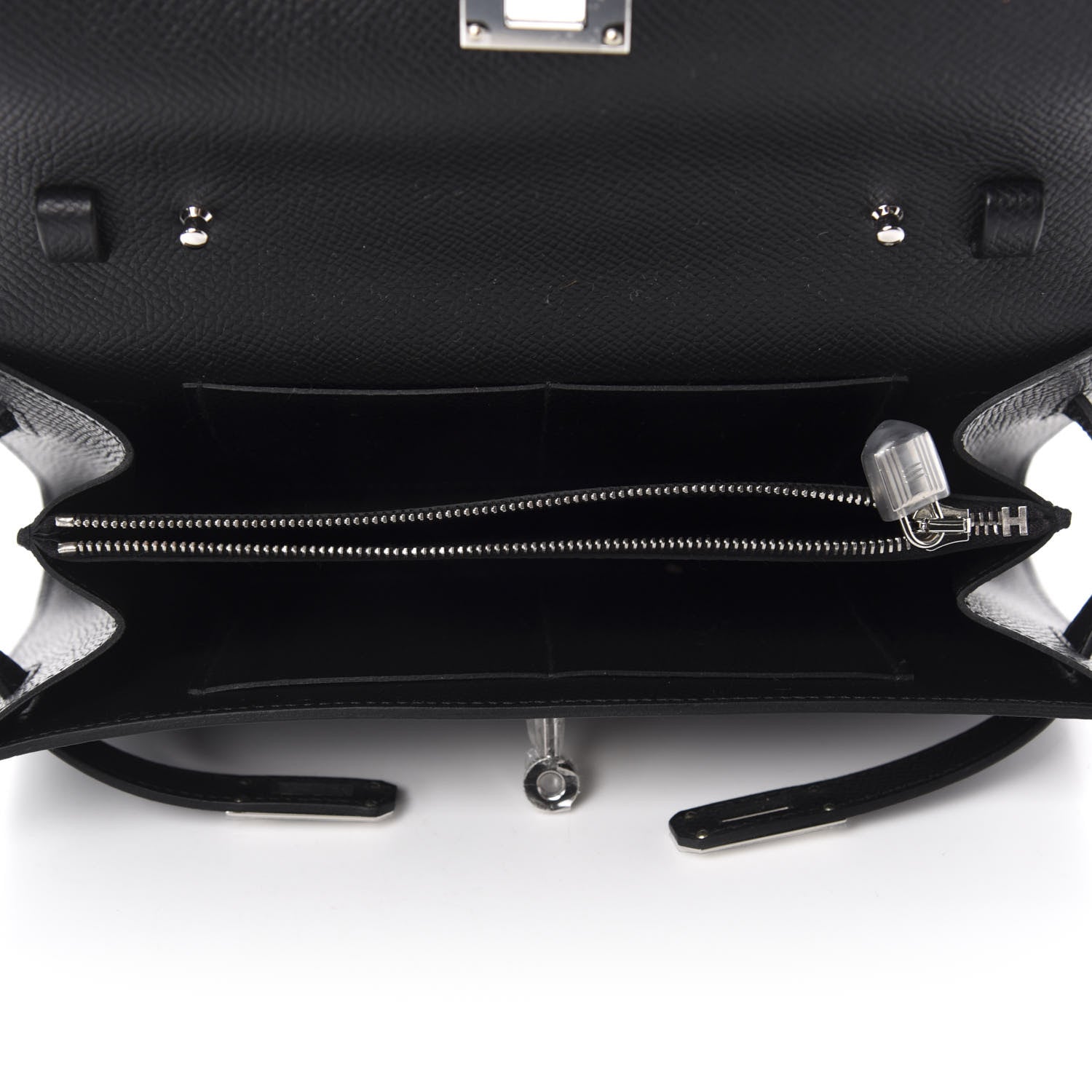 Hermes Epsom Kelly Wallet To Go Black 5 of 10