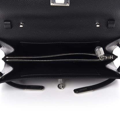Hermes Epsom Kelly Wallet To Go Black 5 of 10