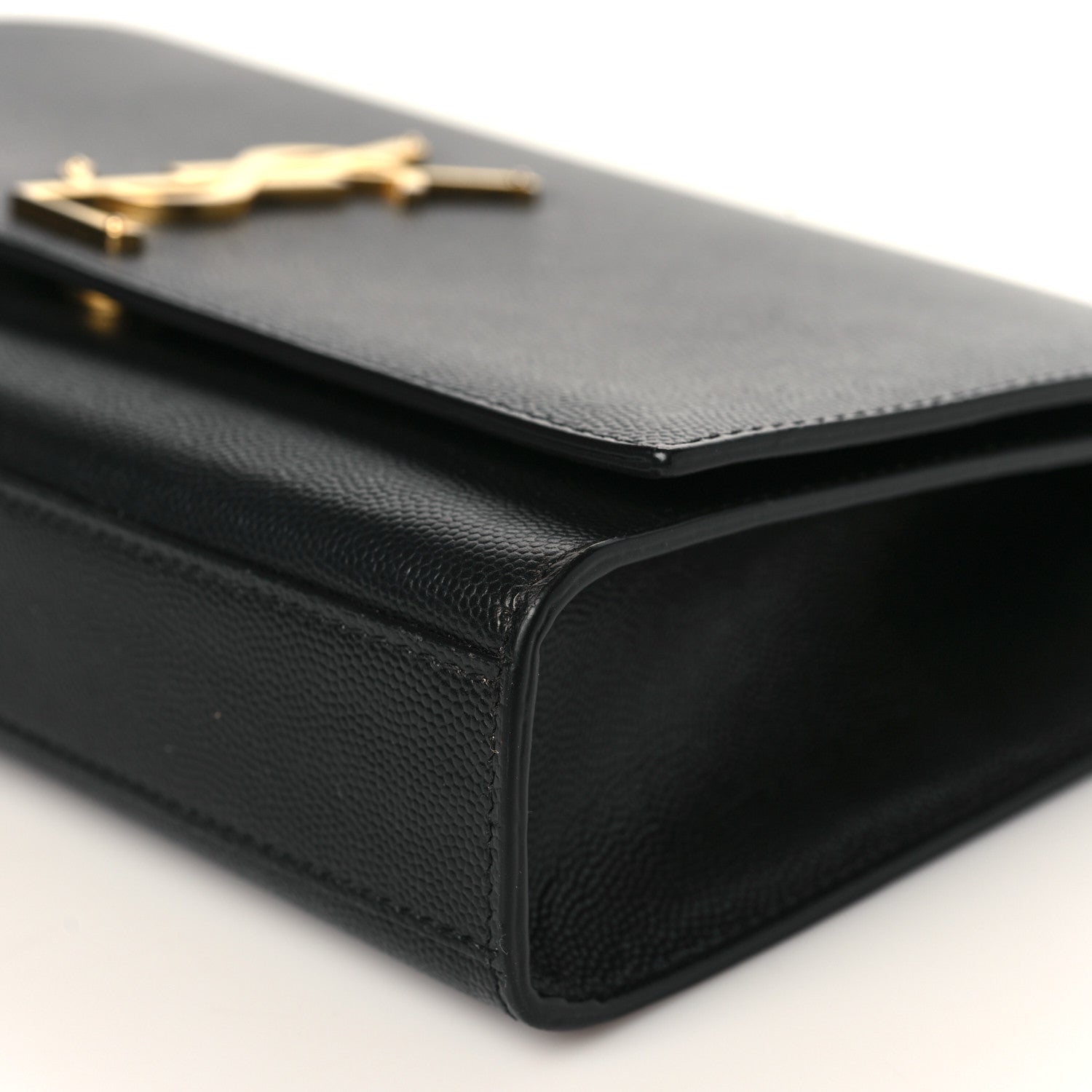 Saint Laurent Grain De Poudre Medium Classic Monogram Kate Satchel Black 9 of 9