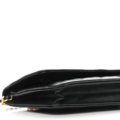 Chanel Caviar Quilted Wallet On Chain WOC Black 9 of 10
