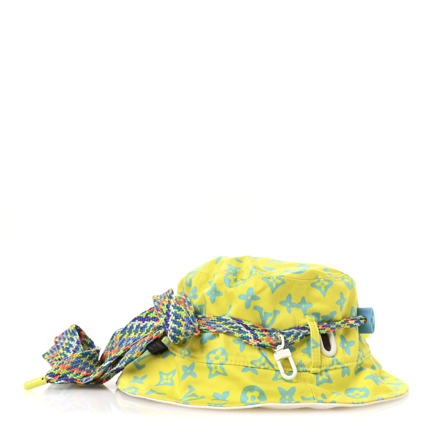 Louis Vuitton Cotton Monogram Reversible Play LV Bead Bucket Hat S Lime 7 of 14