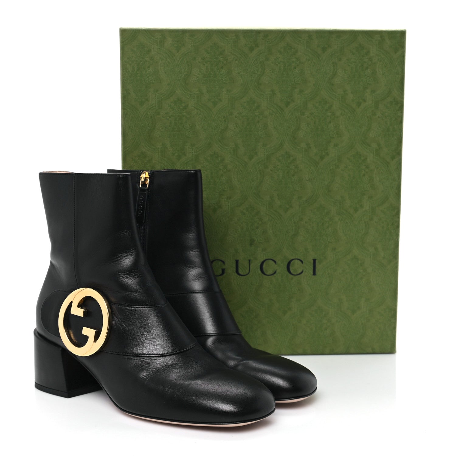 Gucci Malaga Kid GG Blondie 55mm Ankle Boots 39.5 Black 10 of 10