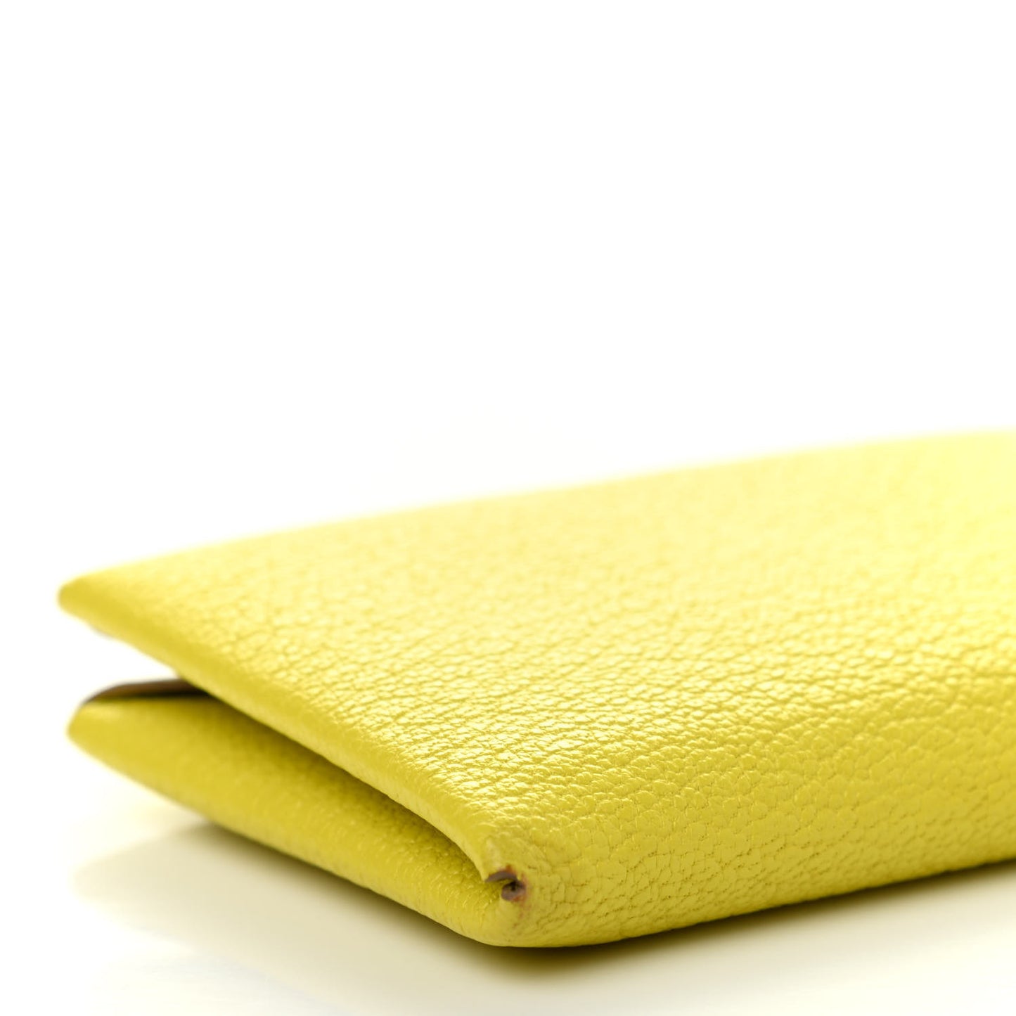 Chevre Mysore Calvi Card Case Lime